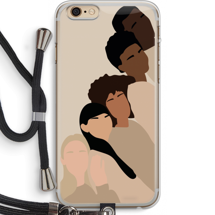 Sweet creatures: iPhone 6 PLUS / 6S PLUS Transparant Hoesje met koord