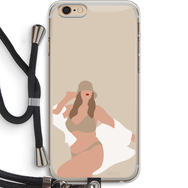 One of a kind: iPhone 6 PLUS / 6S PLUS Transparant Hoesje met koord