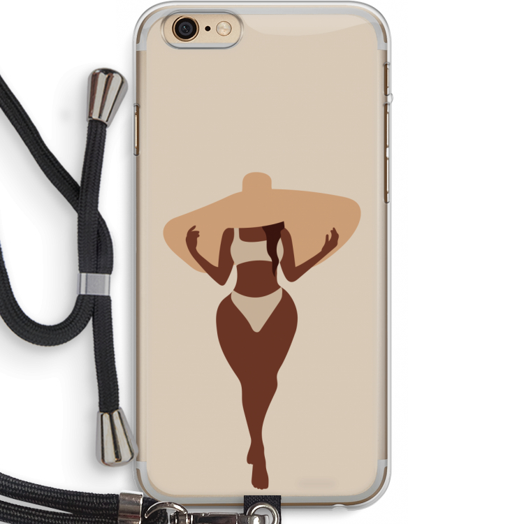 Let's get salty: iPhone 6 PLUS / 6S PLUS Transparant Hoesje met koord
