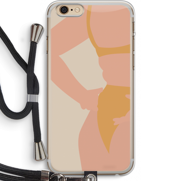 Bikini body: iPhone 6 PLUS / 6S PLUS Transparant Hoesje met koord