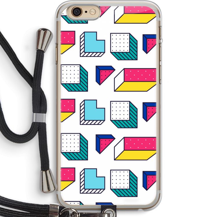 8-bit N°7: iPhone 6 PLUS / 6S PLUS Transparant Hoesje met koord