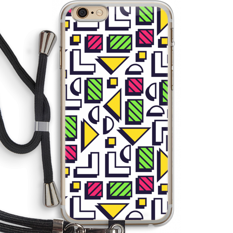 8-bit N°4: iPhone 6 PLUS / 6S PLUS Transparant Hoesje met koord