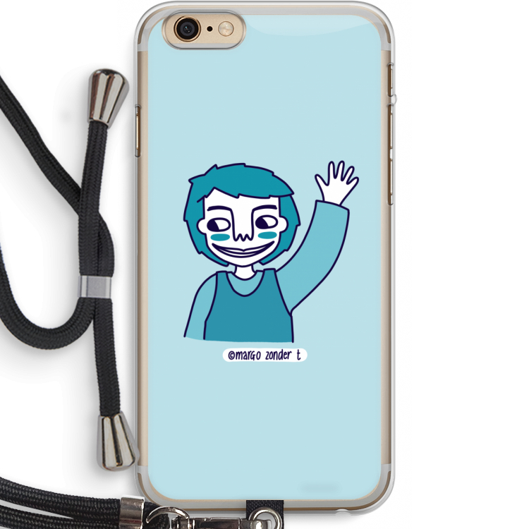 Zwaai: iPhone 6 PLUS / 6S PLUS Transparant Hoesje met koord