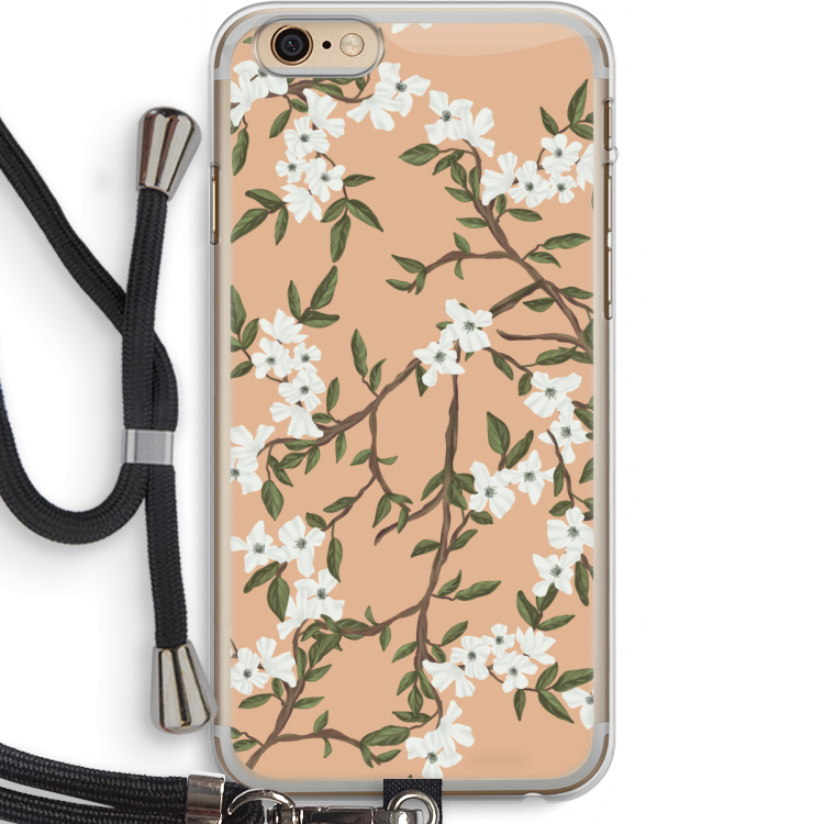 Blossoming spring: iPhone 6 PLUS / 6S PLUS Transparant Hoesje met koord