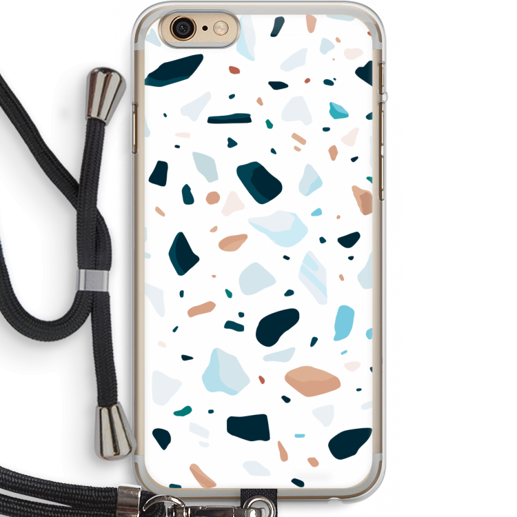Terrazzo N°13: iPhone 6 PLUS / 6S PLUS Transparant Hoesje met koord