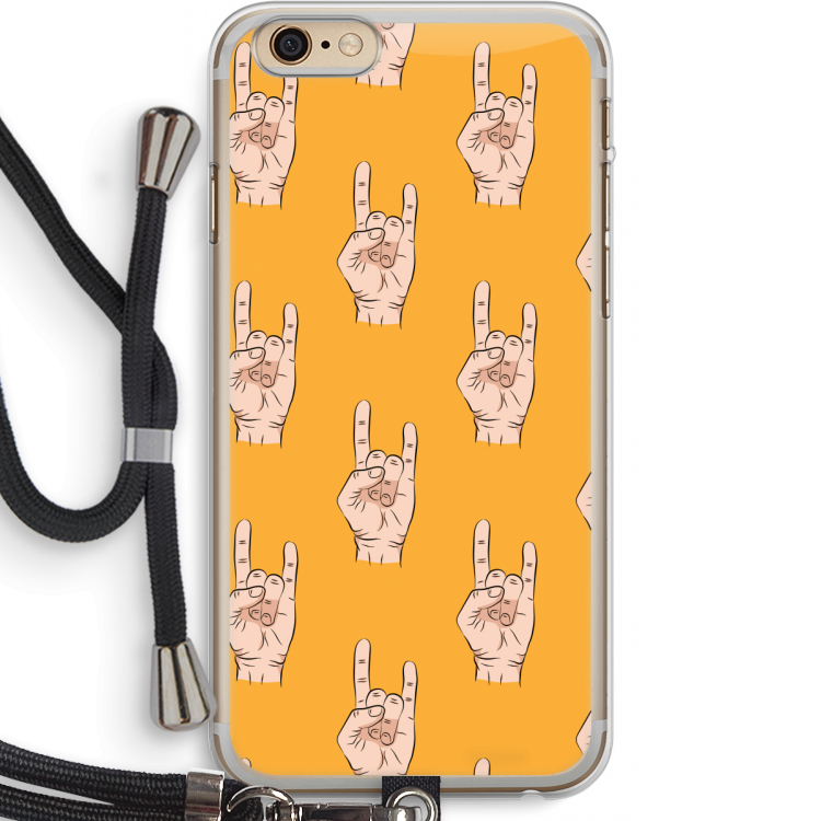 Rock: iPhone 6 PLUS / 6S PLUS Transparant Hoesje met koord