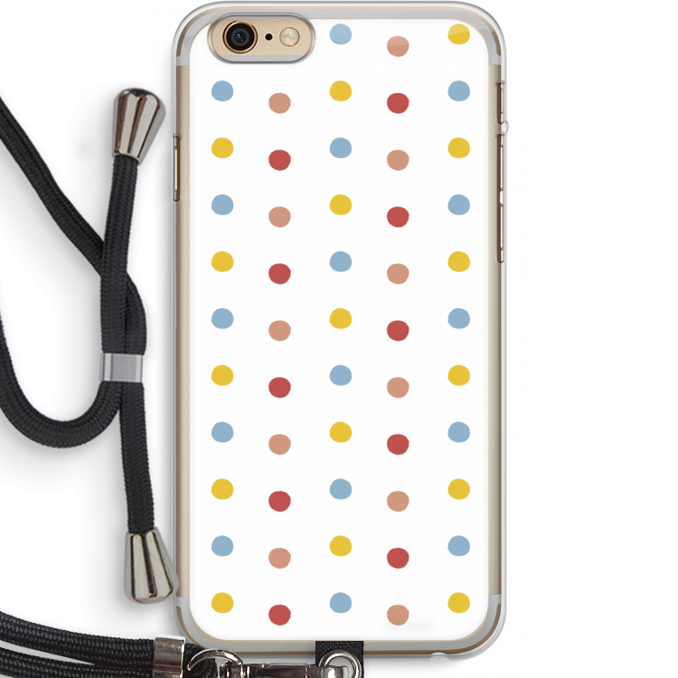 Bollen: iPhone 6 PLUS / 6S PLUS Transparant Hoesje met koord