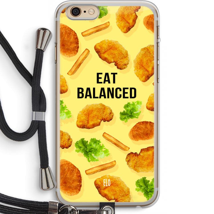 Eat Balanced: iPhone 6 PLUS / 6S PLUS Transparant Hoesje met koord