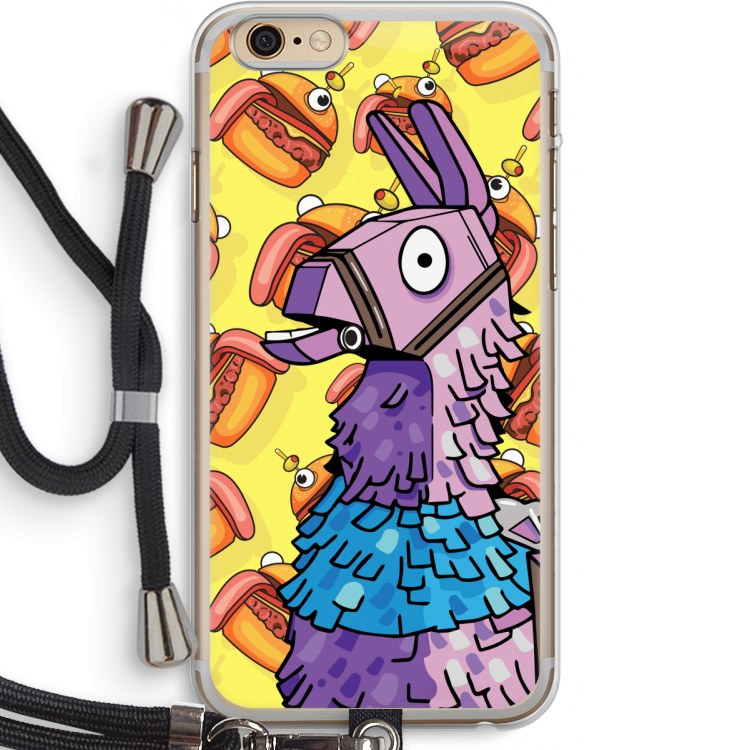 Loot Burger: iPhone 6 PLUS / 6S PLUS Transparant Hoesje met koord