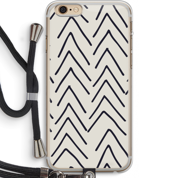 Marrakech Arrows: iPhone 6 PLUS / 6S PLUS Transparant Hoesje met koord