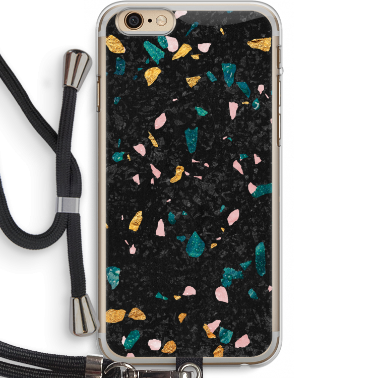 Terrazzo N°10: iPhone 6 PLUS / 6S PLUS Transparant Hoesje met koord
