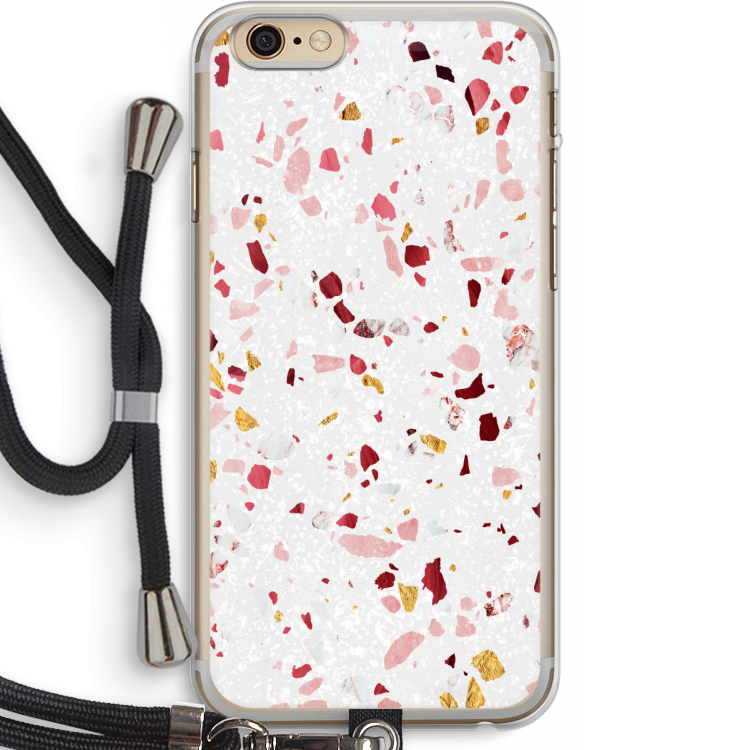 Terrazzo N°9: iPhone 6 PLUS / 6S PLUS Transparant Hoesje met koord
