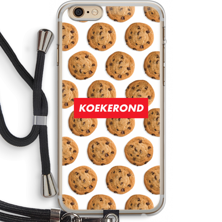 Koekerond: iPhone 6 PLUS / 6S PLUS Transparant Hoesje met koord