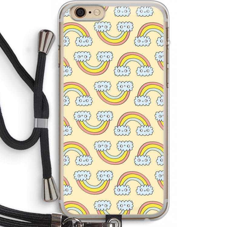 Regenboog: iPhone 6 PLUS / 6S PLUS Transparant Hoesje met koord