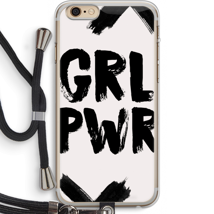 Girl Power #2: iPhone 6 PLUS / 6S PLUS Transparant Hoesje met koord