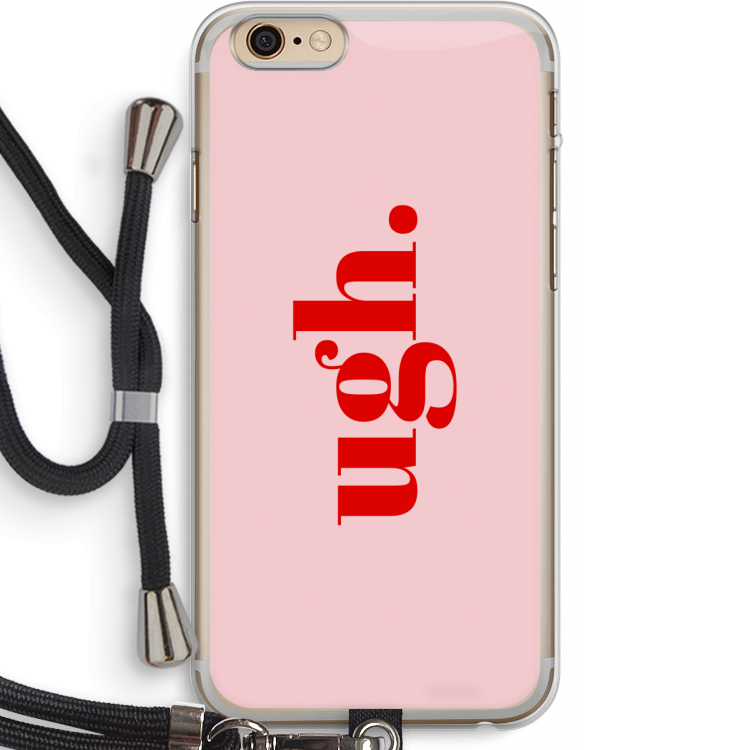 Ugh: iPhone 6 PLUS / 6S PLUS Transparant Hoesje met koord