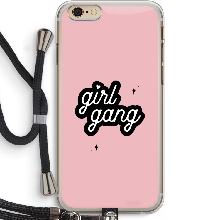 Girl Gang: iPhone 6 PLUS / 6S PLUS Transparant Hoesje met koord