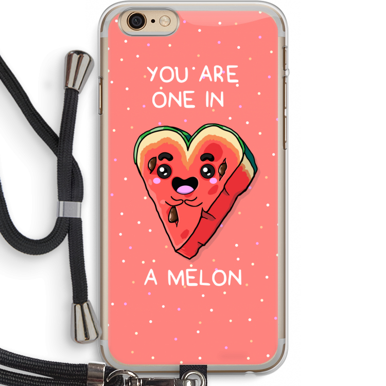 One In A Melon: iPhone 6 PLUS / 6S PLUS Transparant Hoesje met koord
