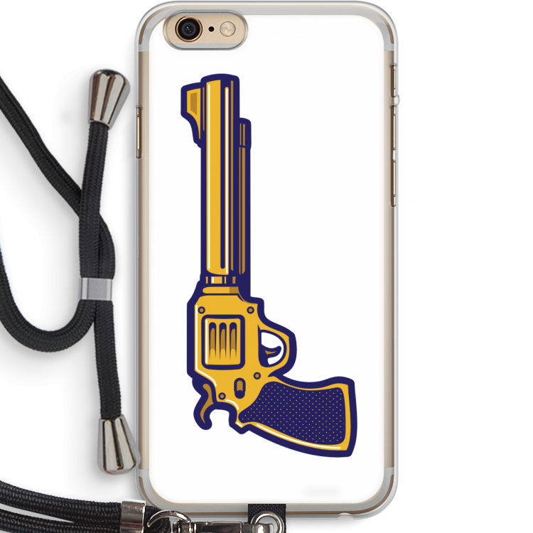 Pew Pew Pew: iPhone 6 PLUS / 6S PLUS Transparant Hoesje met koord