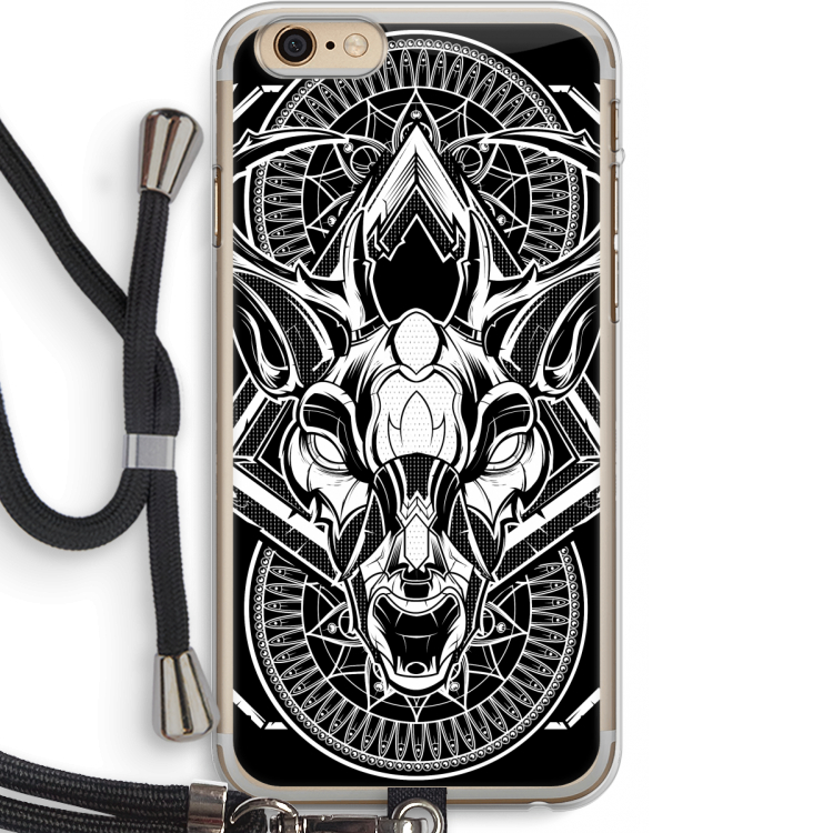 Oh Deer: iPhone 6 PLUS / 6S PLUS Transparant Hoesje met koord