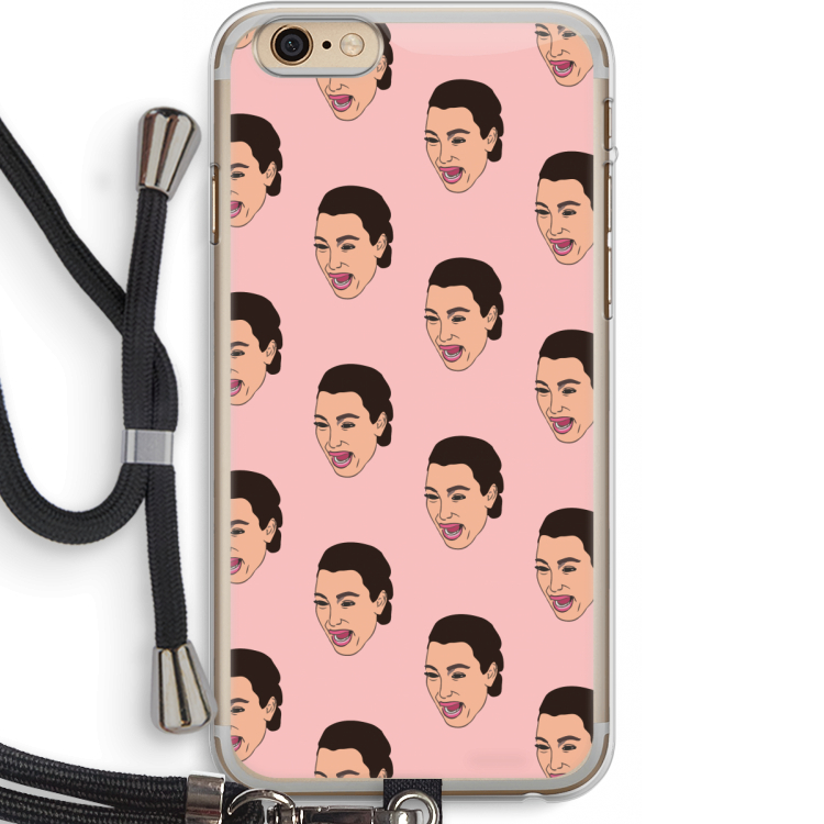 Ugly Cry Call: iPhone 6 PLUS / 6S PLUS Transparant Hoesje met koord