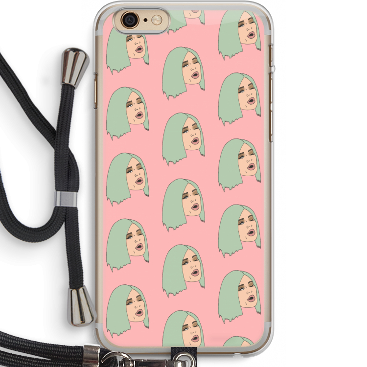 King Kylie: iPhone 6 PLUS / 6S PLUS Transparant Hoesje met koord