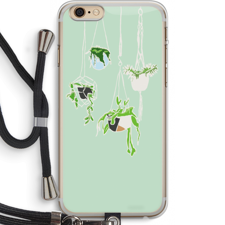 Hang In There: iPhone 6 PLUS / 6S PLUS Transparant Hoesje met koord