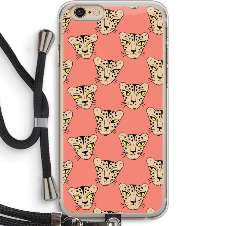 Tijger: iPhone 6 PLUS / 6S PLUS Transparant Hoesje met koord