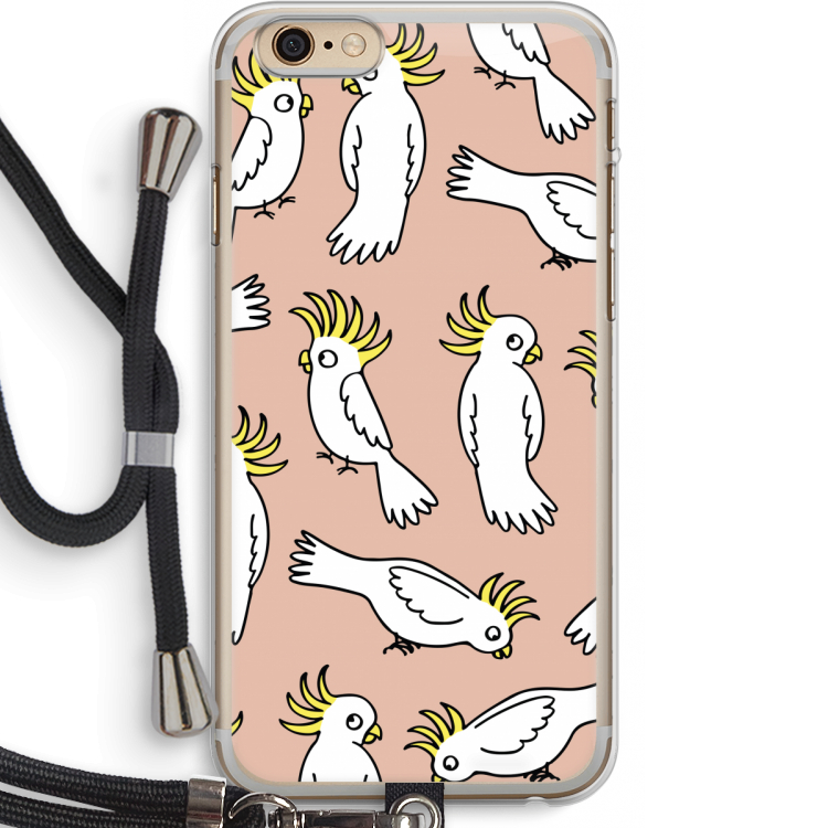 Papegaai: iPhone 6 PLUS / 6S PLUS Transparant Hoesje met koord