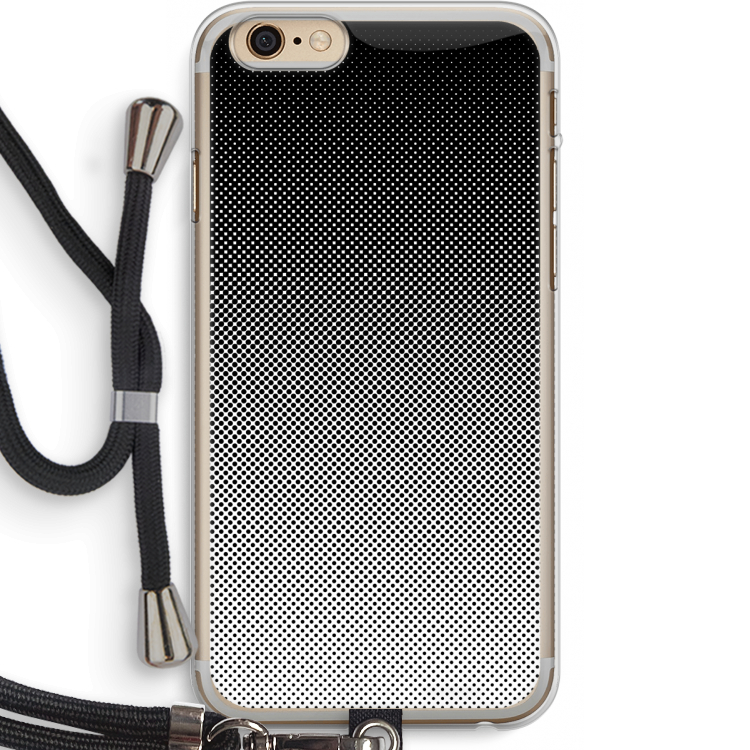 Musketon Halftone: iPhone 6 PLUS / 6S PLUS Transparant Hoesje met koord