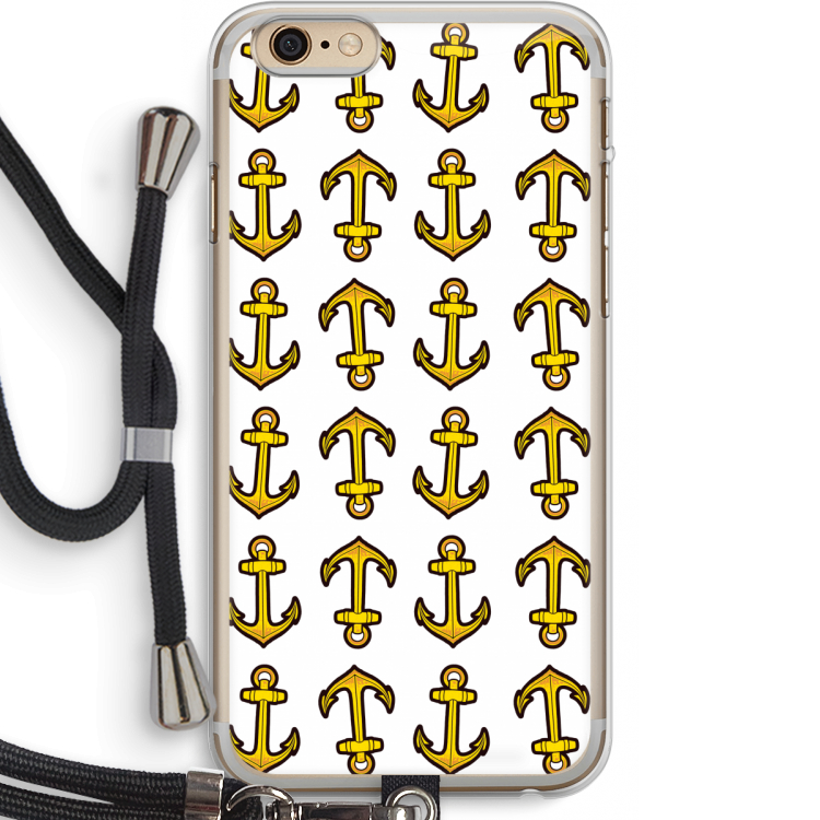 Musketon Anchor: iPhone 6 PLUS / 6S PLUS Transparant Hoesje met koord