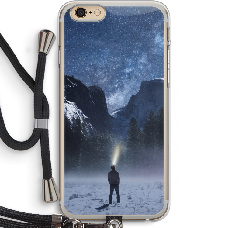 Wanderlust: iPhone 6 PLUS / 6S PLUS Transparant Hoesje met koord