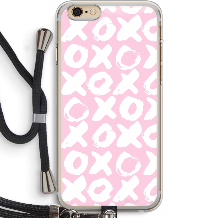 XOXO: iPhone 6 PLUS / 6S PLUS Transparant Hoesje met koord