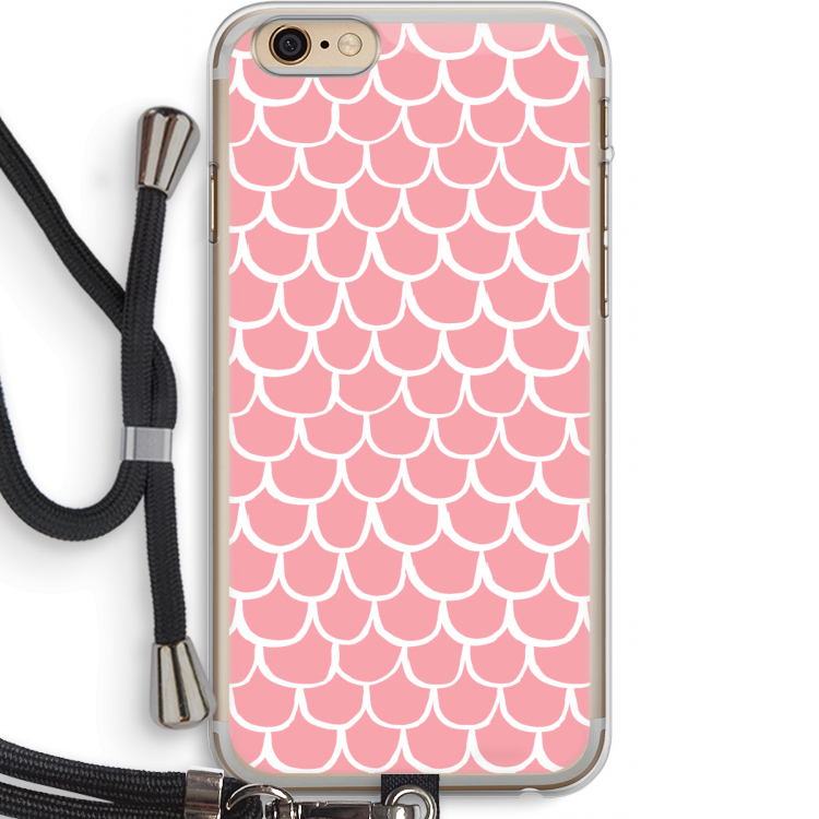 Dakpannetjes: iPhone 6 PLUS / 6S PLUS Transparant Hoesje met koord