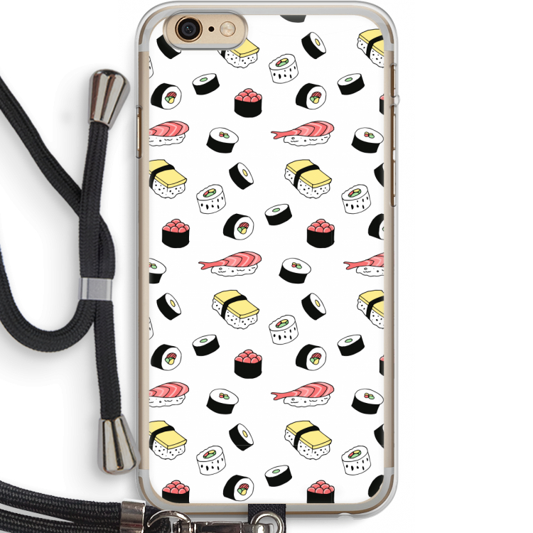 Sushi time: iPhone 6 PLUS / 6S PLUS Transparant Hoesje met koord