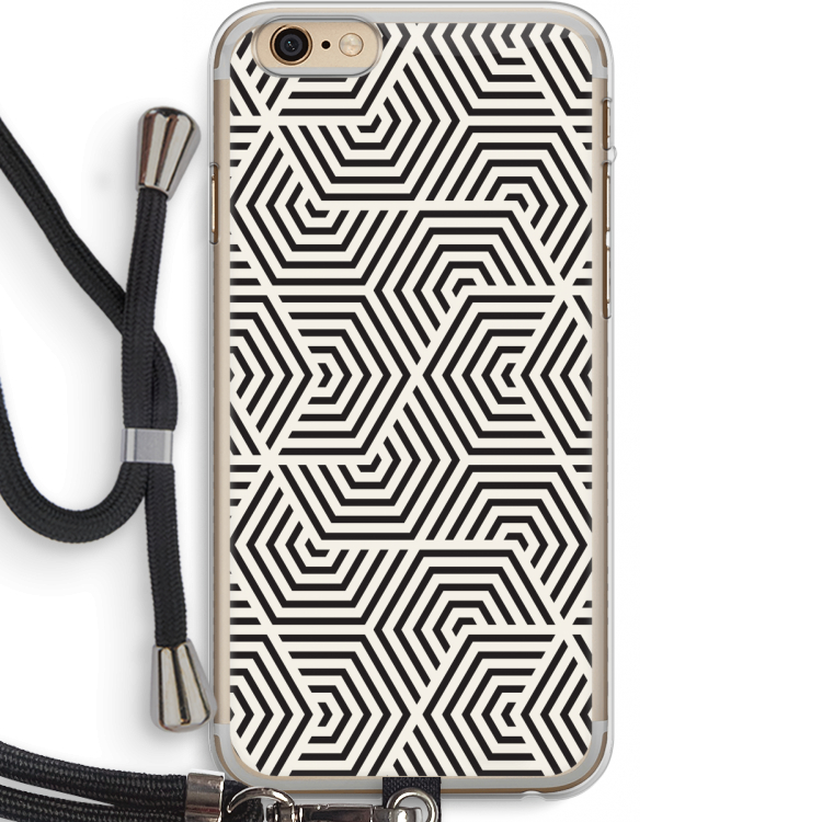 Magic pattern: iPhone 6 PLUS / 6S PLUS Transparant Hoesje met koord