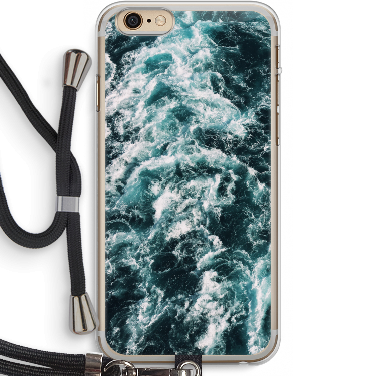Zee golf: iPhone 6 PLUS / 6S PLUS Transparant Hoesje met koord