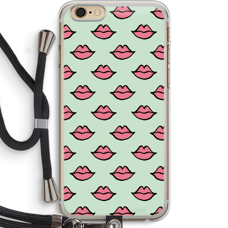 Lipjes: iPhone 6 PLUS / 6S PLUS Transparant Hoesje met koord