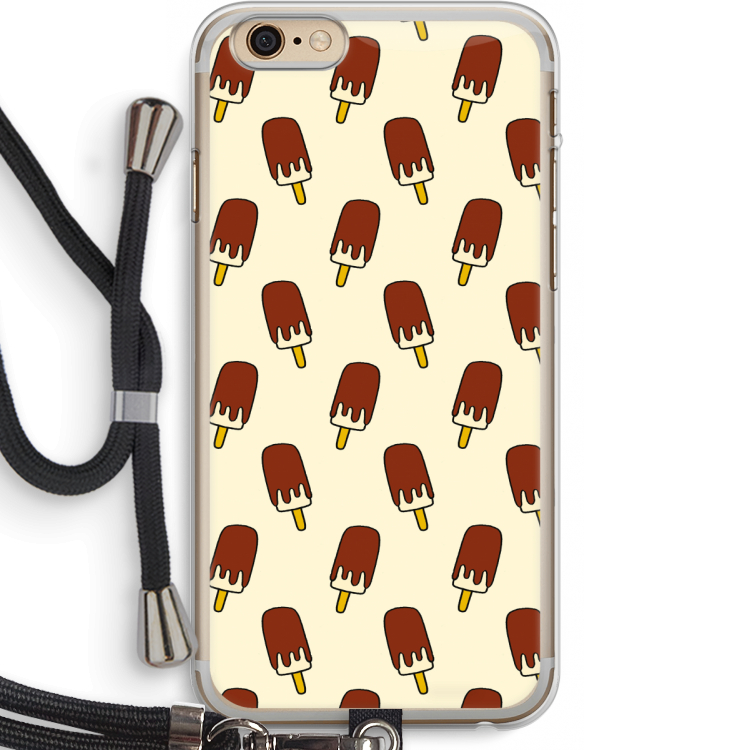 Yummy: iPhone 6 PLUS / 6S PLUS Transparant Hoesje met koord