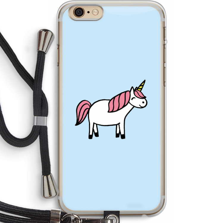 Eenhoorn: iPhone 6 PLUS / 6S PLUS Transparant Hoesje met koord