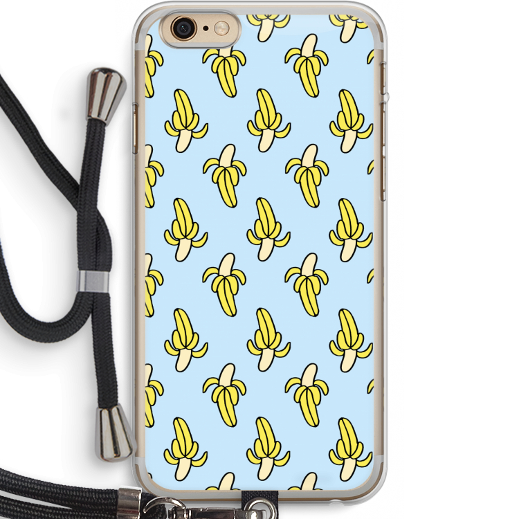 Bananas: iPhone 6 PLUS / 6S PLUS Transparant Hoesje met koord