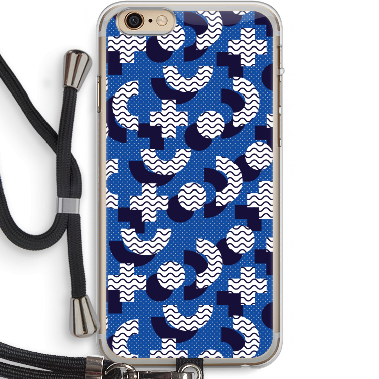 8-bit N°5: iPhone 6 PLUS / 6S PLUS Transparant Hoesje met koord
