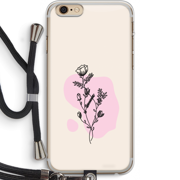 Roses are red: iPhone 6 PLUS / 6S PLUS Transparant Hoesje met koord