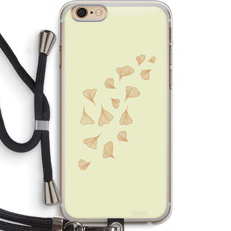 Falling Leaves: iPhone 6 PLUS / 6S PLUS Transparant Hoesje met koord
