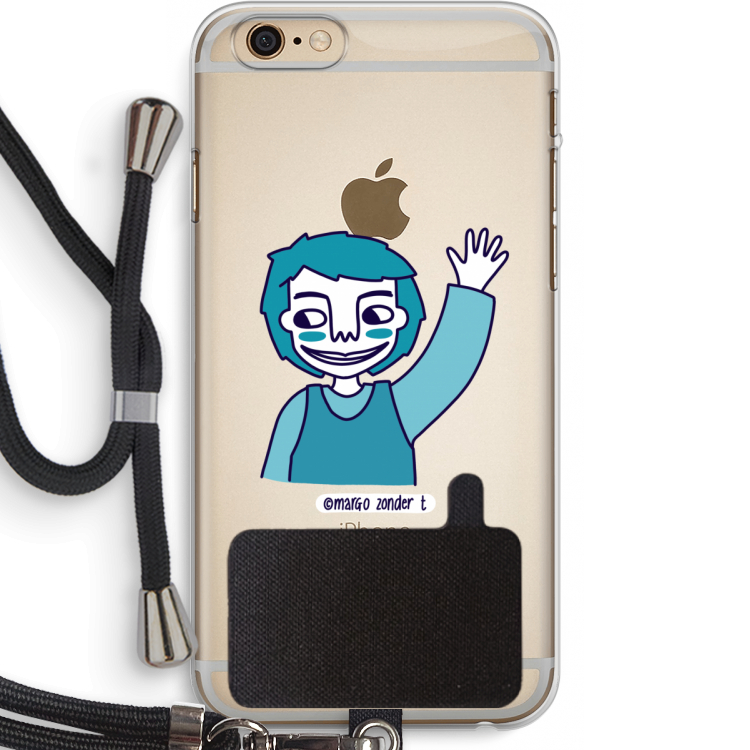Zwaai: iPhone 6 PLUS / 6S PLUS Transparant Hoesje met koord
