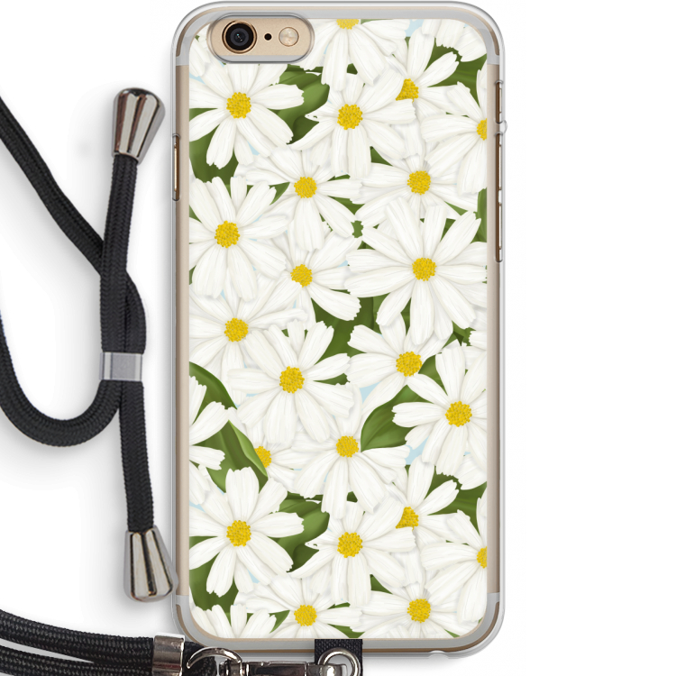 Summer Daisies: iPhone 6 PLUS / 6S PLUS Transparant Hoesje met koord