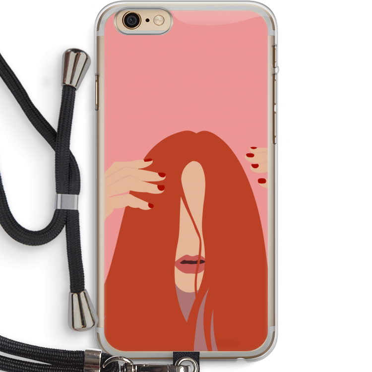 Woke up like this: iPhone 6 PLUS / 6S PLUS Transparant Hoesje met koord