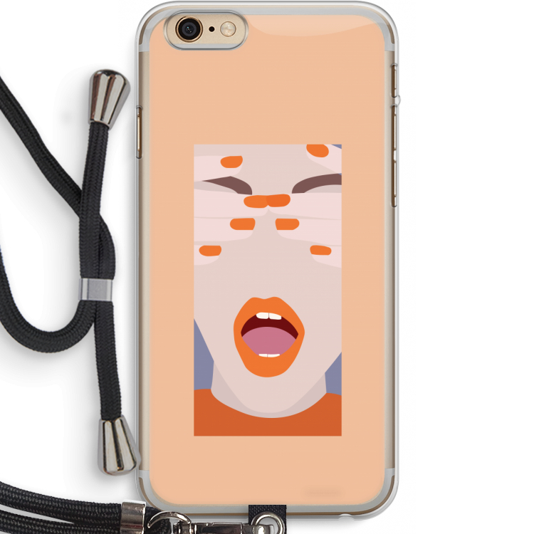 Surprise: iPhone 6 PLUS / 6S PLUS Transparant Hoesje met koord