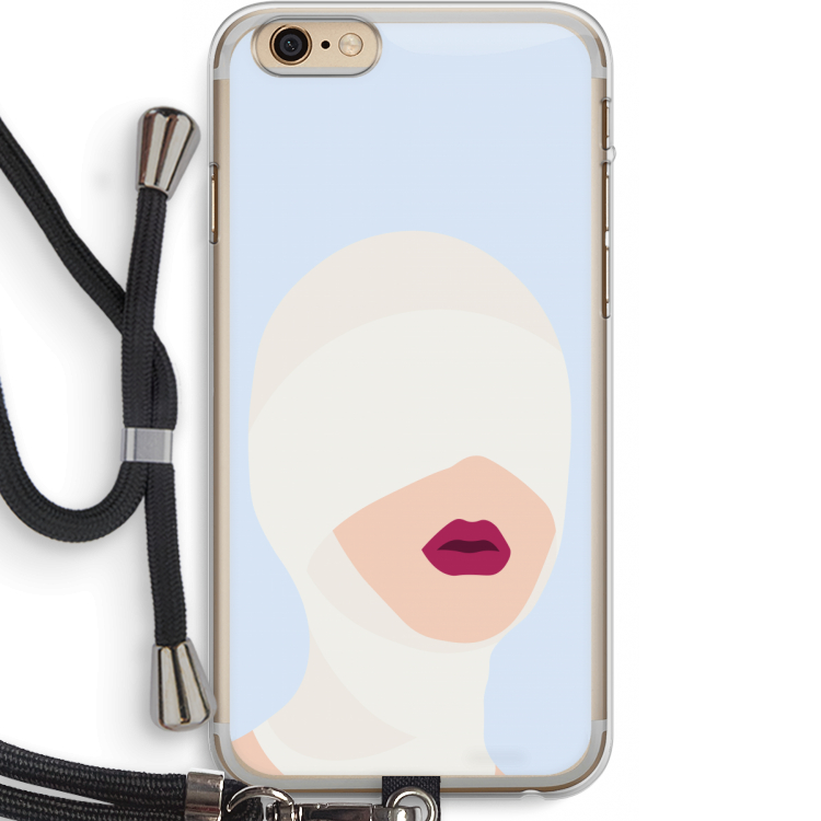 Incognito: iPhone 6 PLUS / 6S PLUS Transparant Hoesje met koord