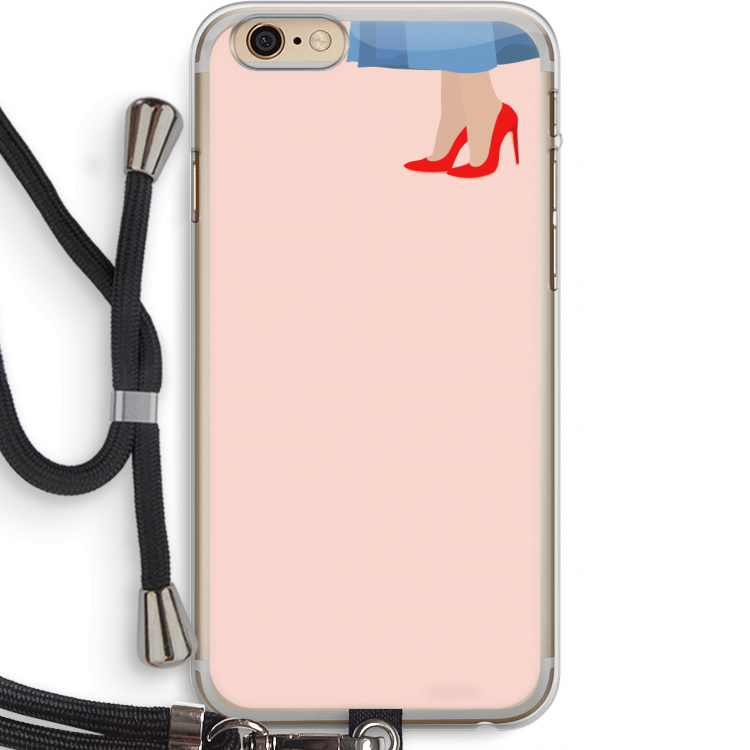 High heels: iPhone 6 PLUS / 6S PLUS Transparant Hoesje met koord